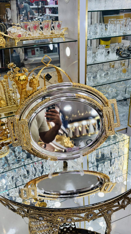 سینی جفتی اماراتی آبطلا کاری شده